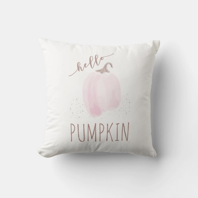 Calabaza de calabaza rosa Rubor - Almohada de colo (Anverso)