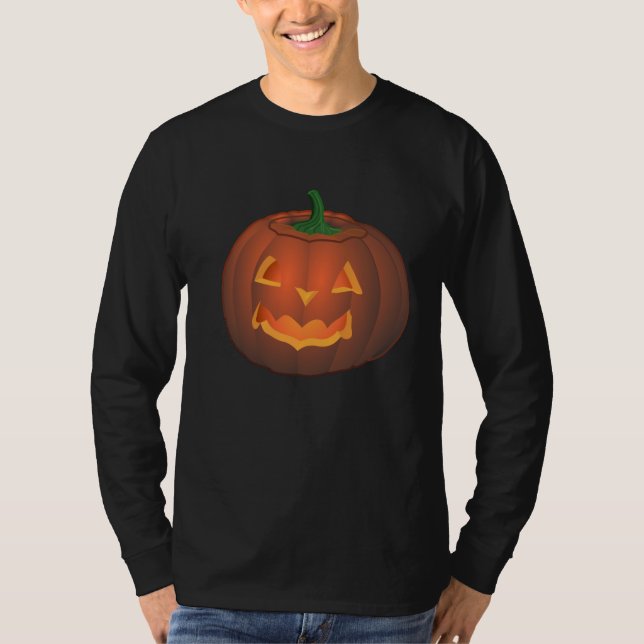 Calabaza de camisetas de Halloween Tee Camisa de J (Anverso)