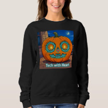 Calabaza de Circuito Brillante - Sudadera Negra de