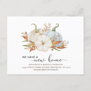 Calabaza de color de agua Nueva Invitación de movi