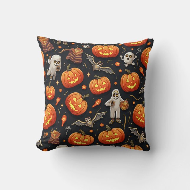 calabaza de halloween almohadilla de almohada fant (Anverso)