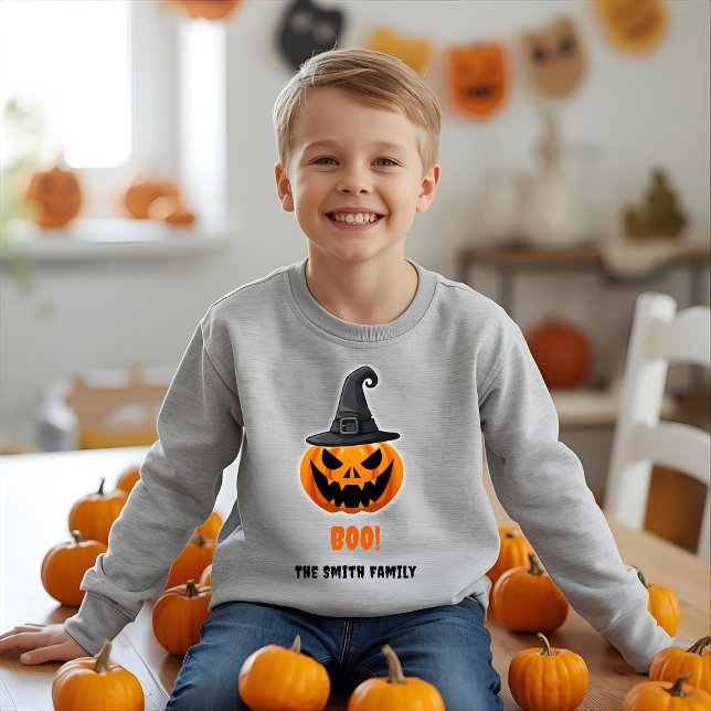 Calabaza de Halloween "BOO!" - Nombre personalizad (Subido por el creador)