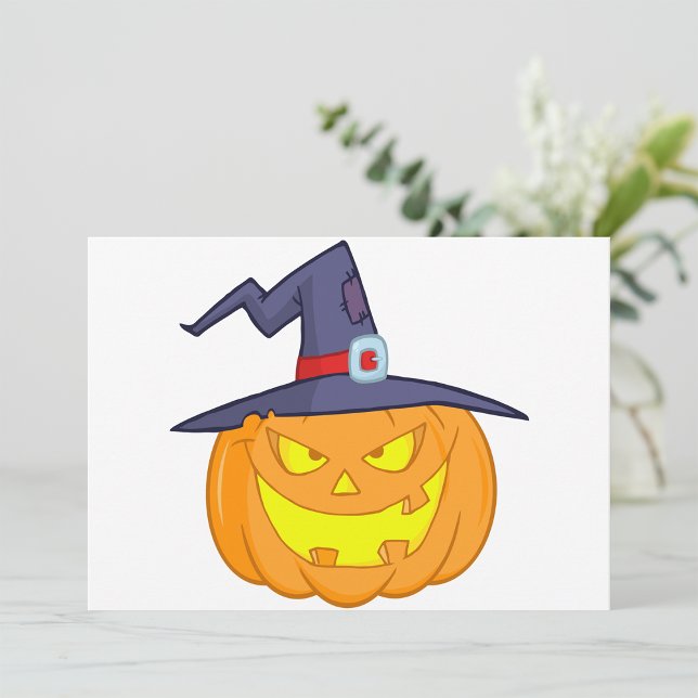 Calabaza De Halloween Con Invitaciones De Un Gorra (Subido por el creador)