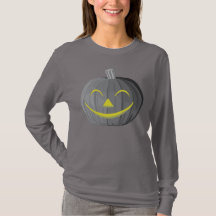 Calabaza de Halloween con miedo Camiseta blanca y 