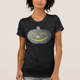 Calabaza de Halloween con miedo Camiseta blanca y