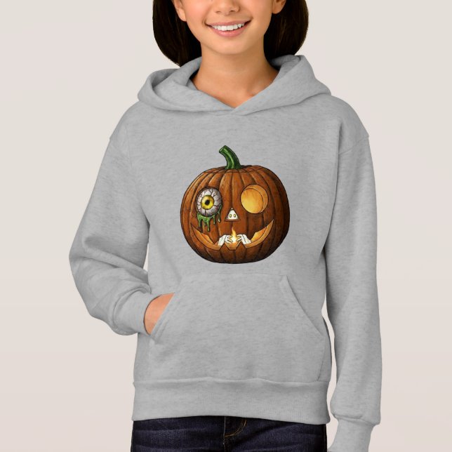 Calabaza de Halloween con Ojo Místico y Manos de E (Anverso)