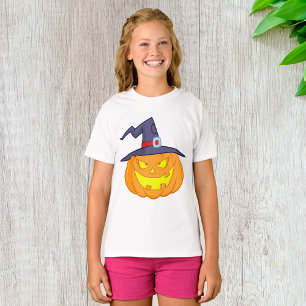 Calabaza De Halloween Con Una Camiseta De Chicas G