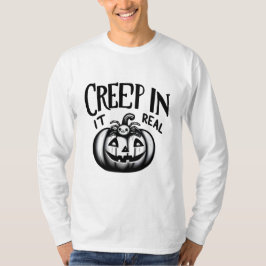Calabaza de Halloween deliciosa y camiseta araña