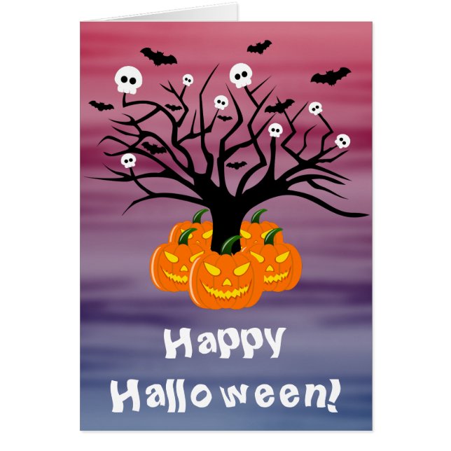 Calabaza de Halloween Jack del Árbol Muerto de los (Frente)