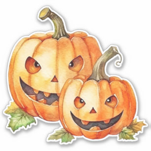 Calabaza de Halloween, Pegatina