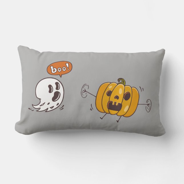 Calabaza de Halloween y almohada del abucheo del (Anverso)