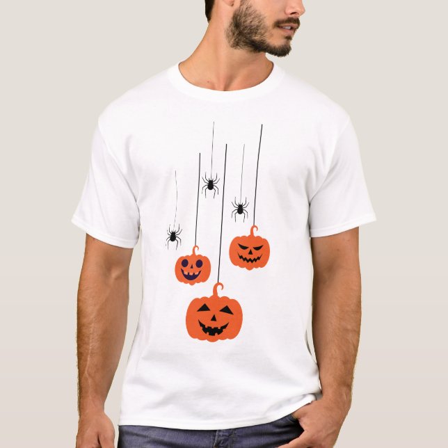 Calabaza de Halloween y araña Vestidos masculinos  (Anverso)