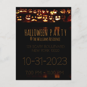 Calabaza de la invitación de la fiesta personaliza