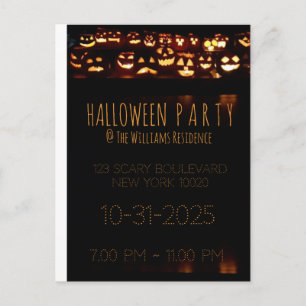 Calabaza de la invitación de la fiesta personaliza