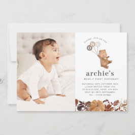 Calabaza de oseo de peluche - Invitación a la foto