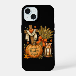 Calabaza de Otoño Cristiano Agradecido Agradecida