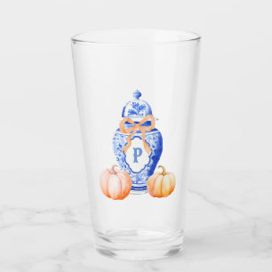 Calabaza de otoño Monograma Chinoiserie Ginger J