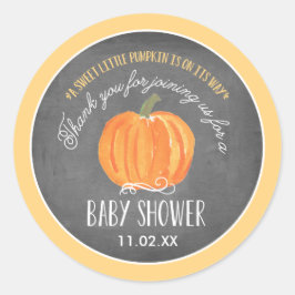 Calabaza de otoño | Pegatinas Baby Shower Favor La