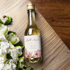 Calabaza de otoño y flores silvestres "caen enamor