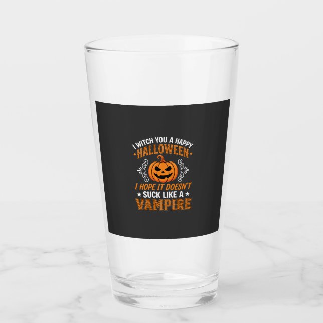 Calabaza de vampiro divertida de Halloween (Anverso)
