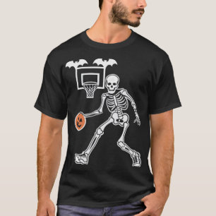 Calabaza Dunker, camiseta de Skeleton Basketball