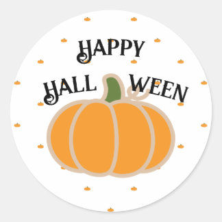 CALABAZA ELEGANTE ADHESIVO FELIZ HALLOWEEN