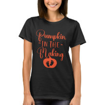 Calabaza en Creación Camiseta de Embarazo de Hallo