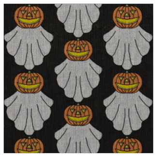 Calabaza Fantasma (negro) - Tela de Lino Natural