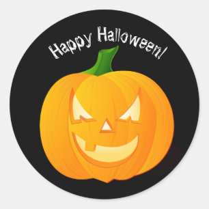 Calabaza Feliz Halloween Stickers Sellos de Sobres
