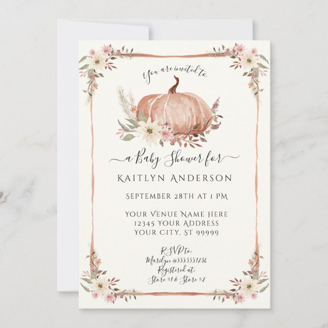 Calabaza Floral Caída Bebé Agua Botánica (Anverso)