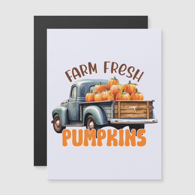 Calabaza fresca de granja (Anverso/Reverso)
