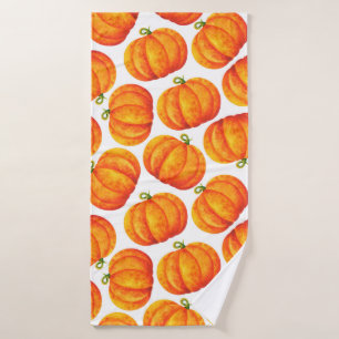Calabaza grande naranja. Impresión simple con acua