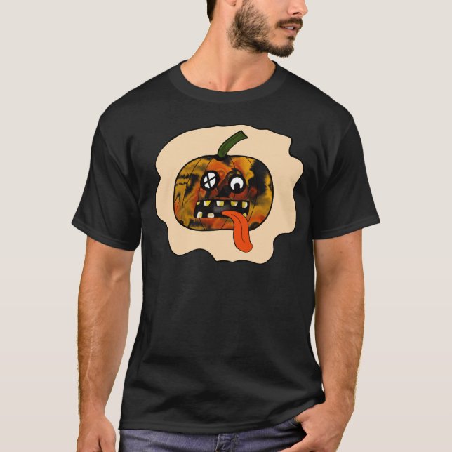 Calabaza Halloween camisetas divertidas hombres (Anverso)