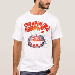 Calabaza Halloween Cara hombres camisetas disfraz
