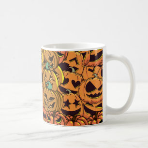 Calabaza Halloween Jack O Lantern Coffee Mug, Copa