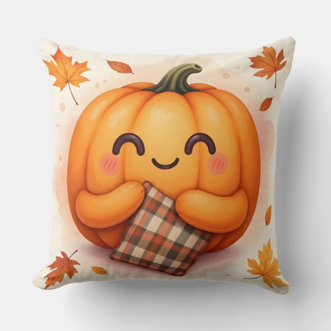 Calabaza Hug-a-Pillow | Cojín decorativo Cute Otum (Anverso)