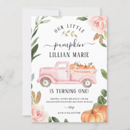 Calabaza Invitación de cumpleaños 1