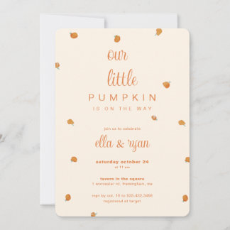 Calabaza: Invitación para Baby Shower