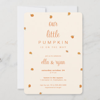 Calabaza: Invitación para Baby Shower