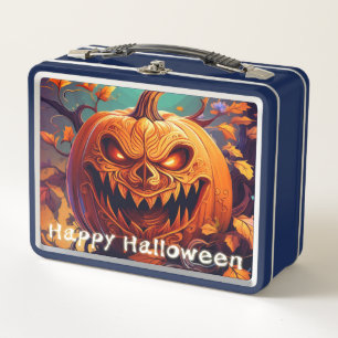 Calabaza Jack-o-Lantern Amenazante Ojos Brillantes