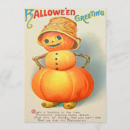 Calabaza Jack O' Lantern Snowman