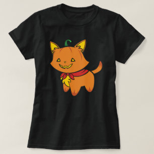 Calabaza Kitty Camiseta