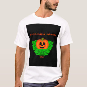 Calabaza mágica de Halloween camiseta blanca mascu