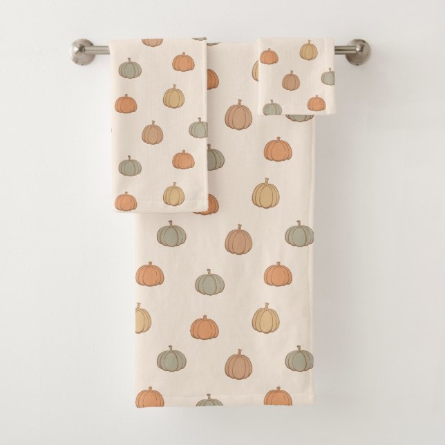 Calabaza neutra boho beige Halloween otoño silenci (In situ)