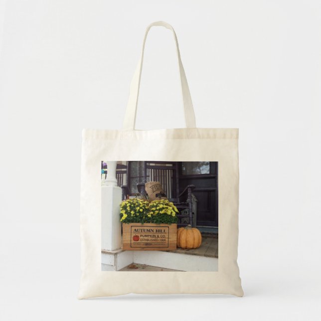 Calabaza otoñal - Bolsa Tote de Viñero de Martha (Frente)