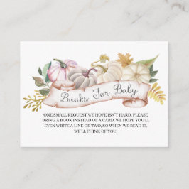 Calabaza otoñal Libros para la Tarjeta de Alojamie