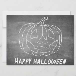 Calabaza para Halloween con aspecto de pizarra 1