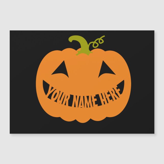 Calabaza personalizada de Halloween (Anverso)
