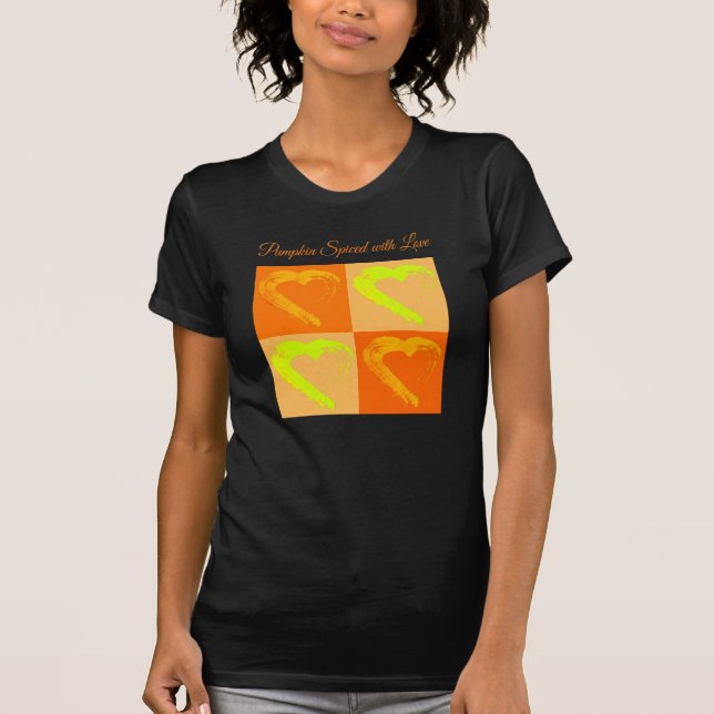 Calabaza picada con la camiseta del corazón de amo (Anverso)