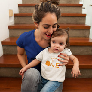 Calabaza Primer cumpleaños bebé camiseta
